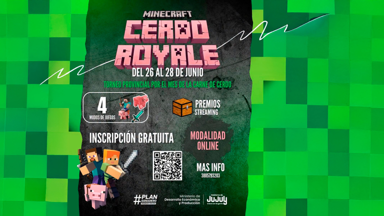 JUJUY CELEBRA EL MES DE LA CARNE DE CERDO CON UN TORNEO DE MINECRAFT